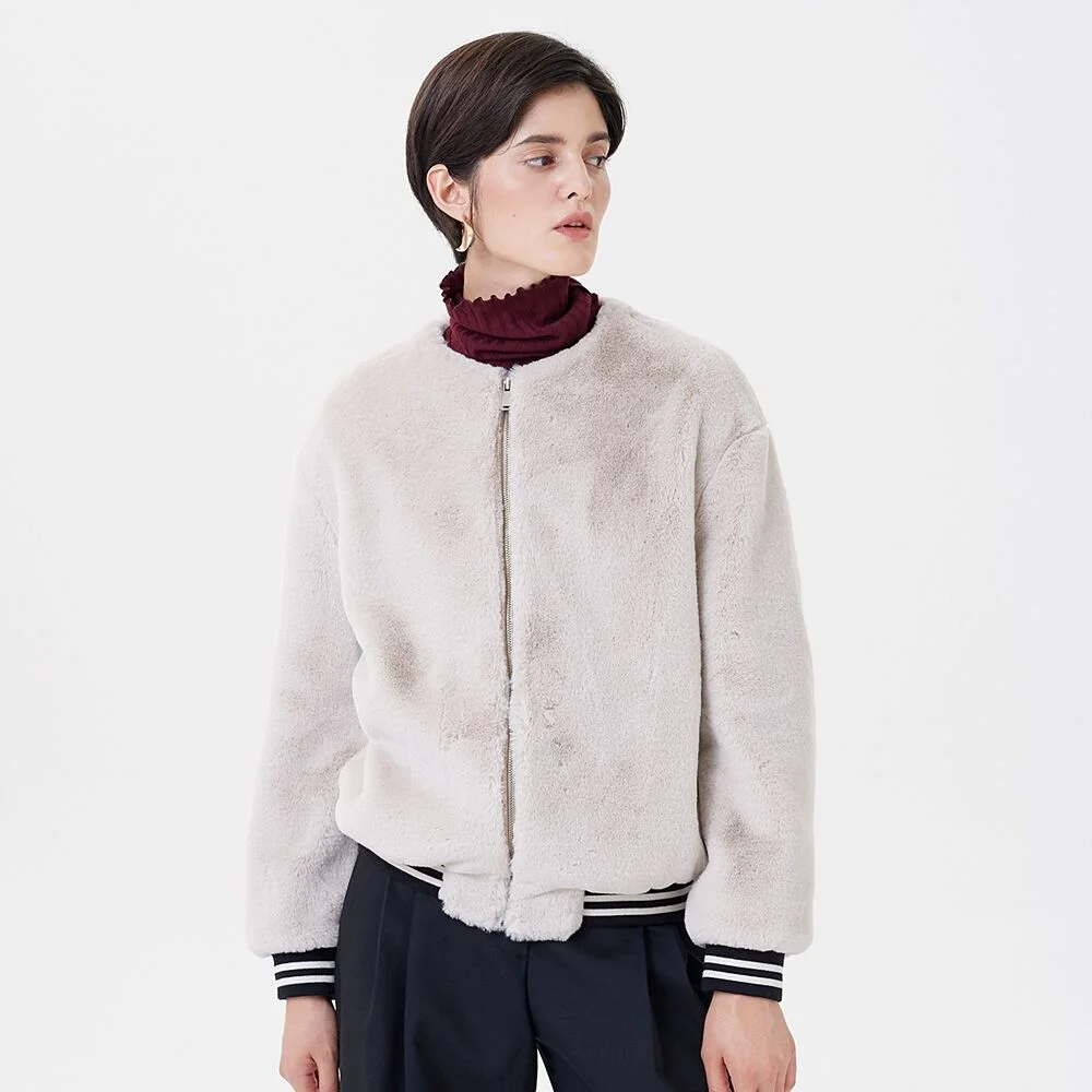 SHORT MUSTANG BLOUSON IVORY