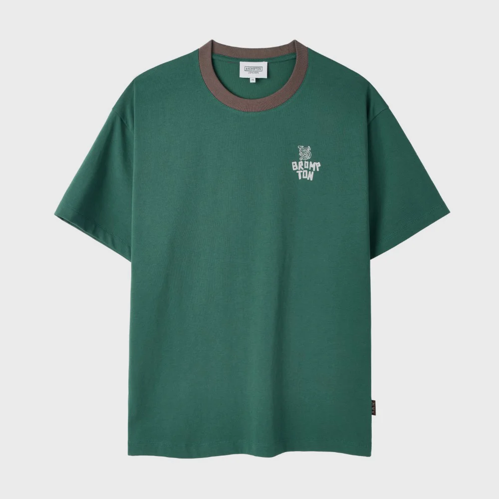 TROPICAL BACK GRAPHIC HALF SLEEVE T-SHIRT - GREEN (P262UTS139)