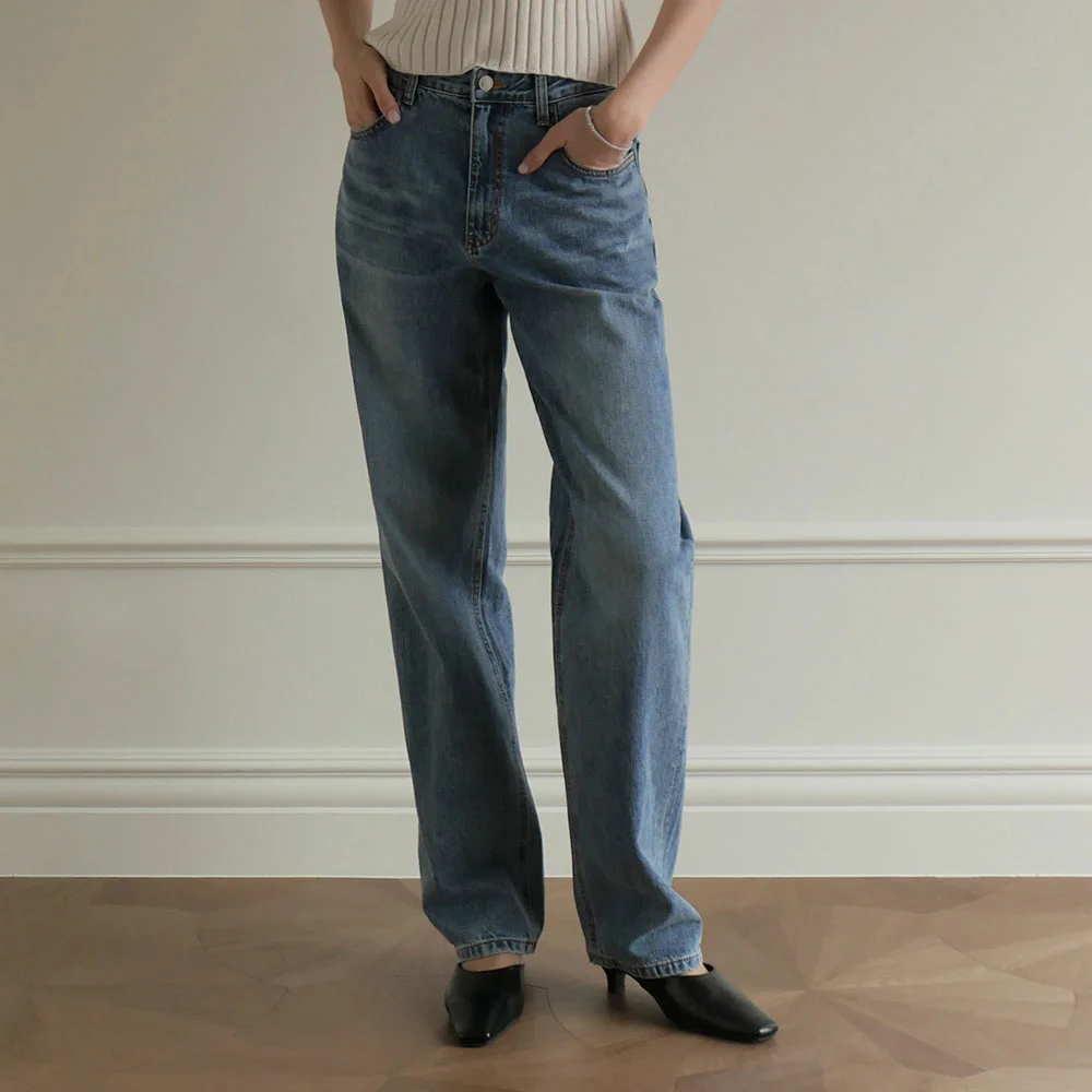 Abel Tapered Denim (Mid Blue)