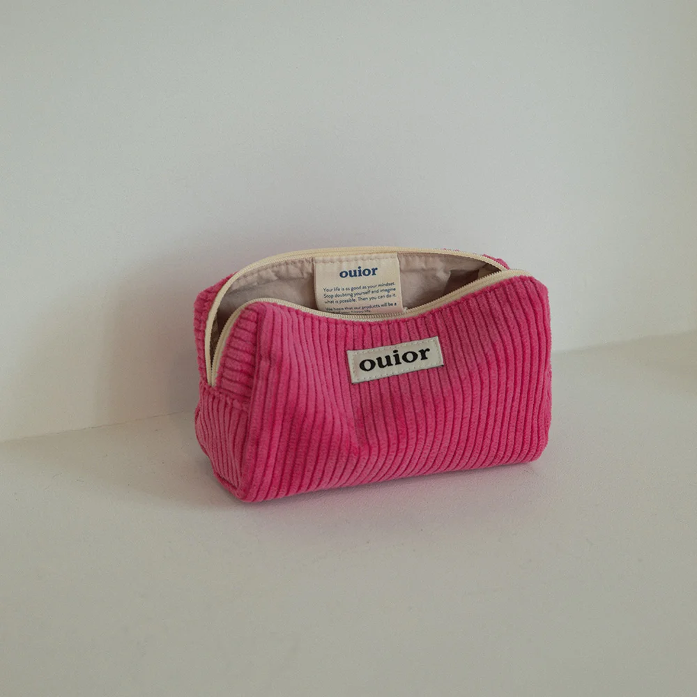 ouior everyday pouch - corduroy magenta