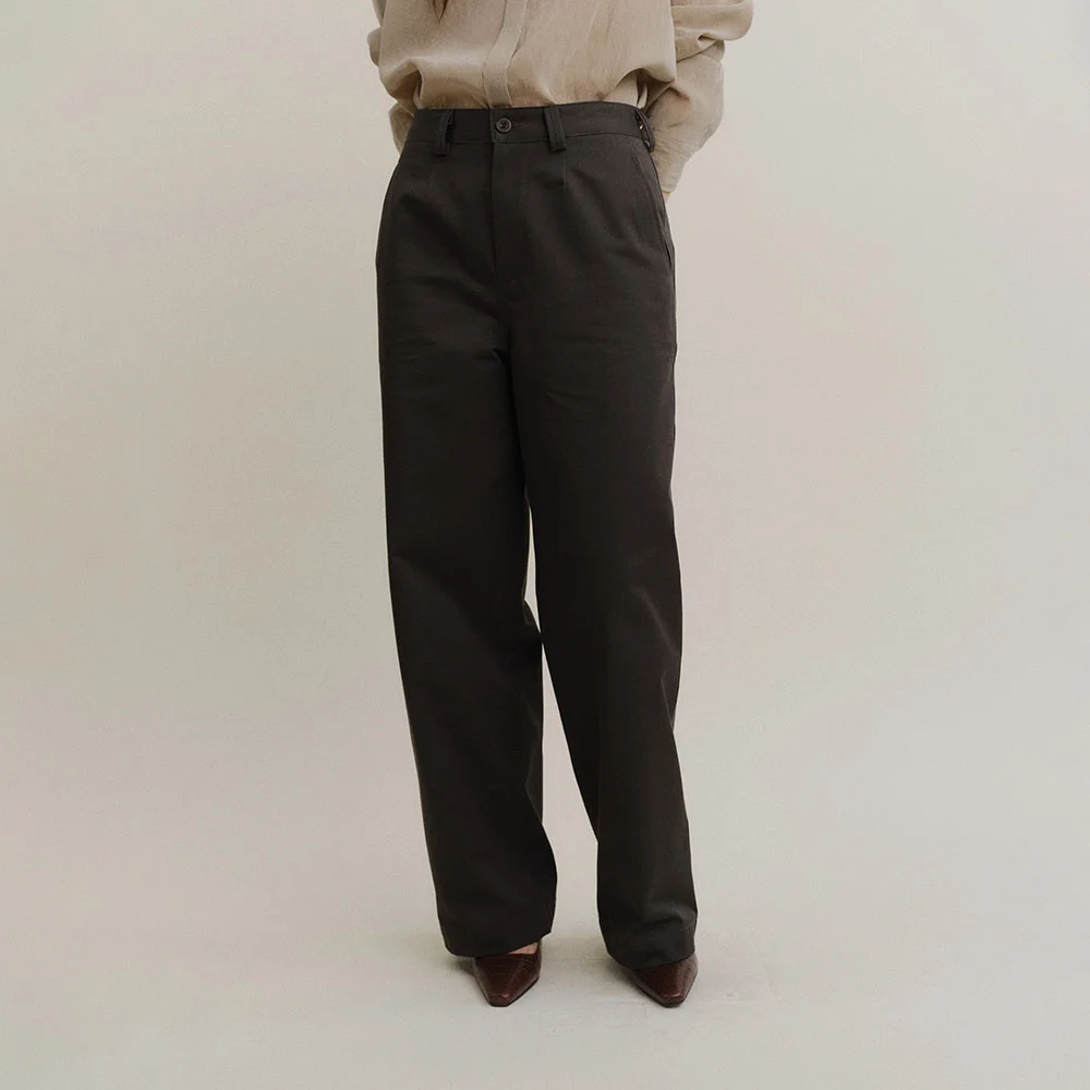 LEANN CHINO PANTS (KHAKI)