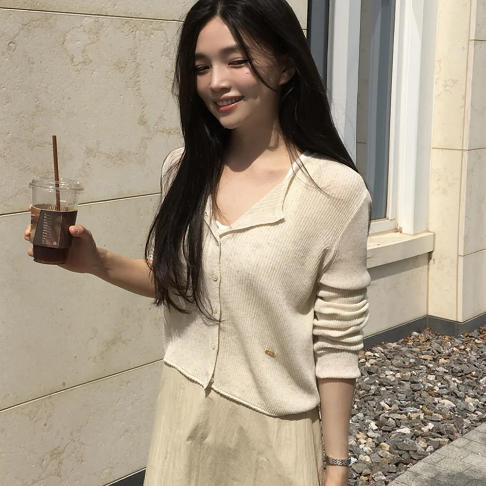 Linen Air Crop Cardigan_3colors