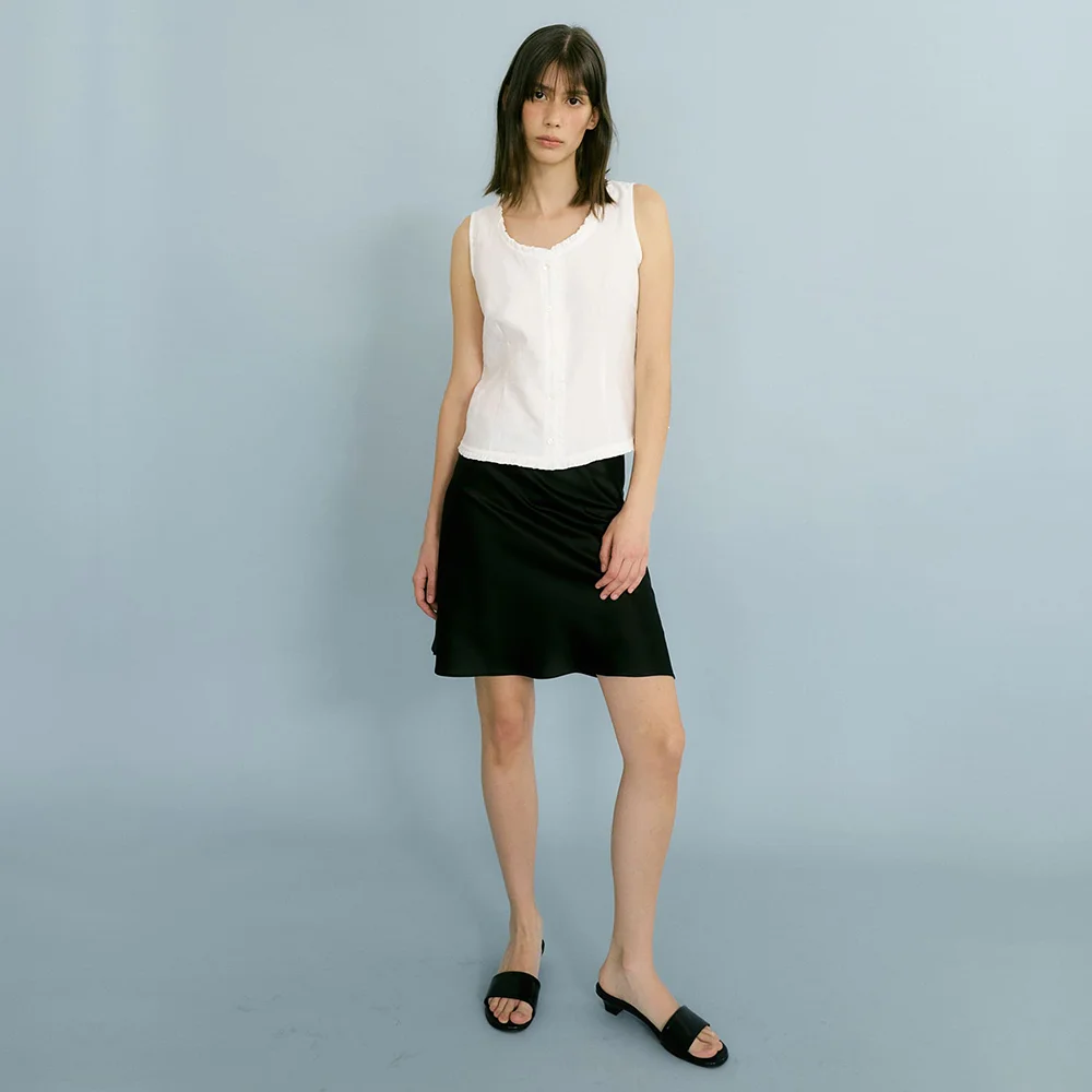 Ari Flare Skirt (Dark Brown)