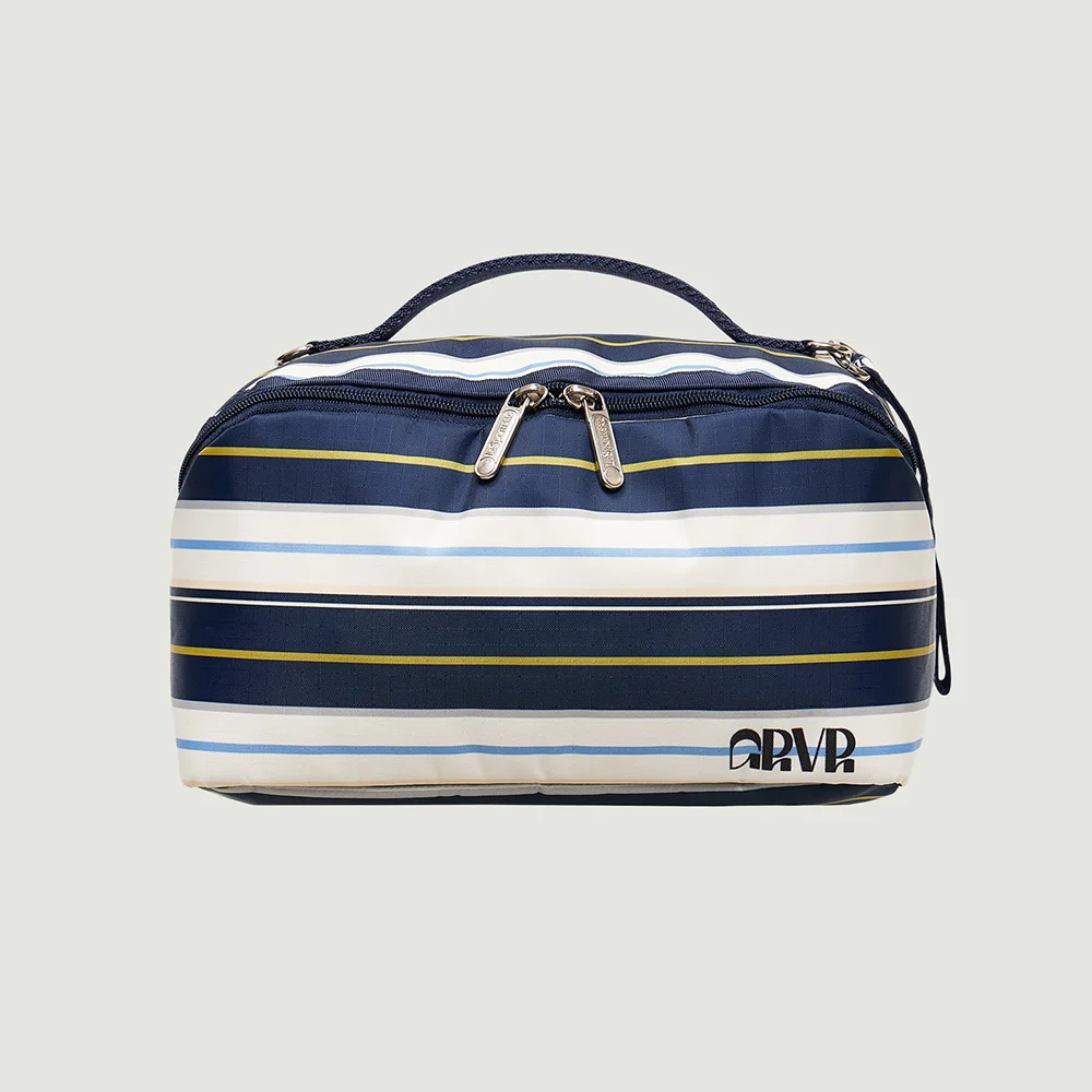 GRVR STRIPE POUCH (NAVY)