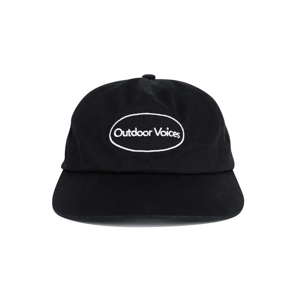 OVAL LOGO 5P CAP (BLACK)
