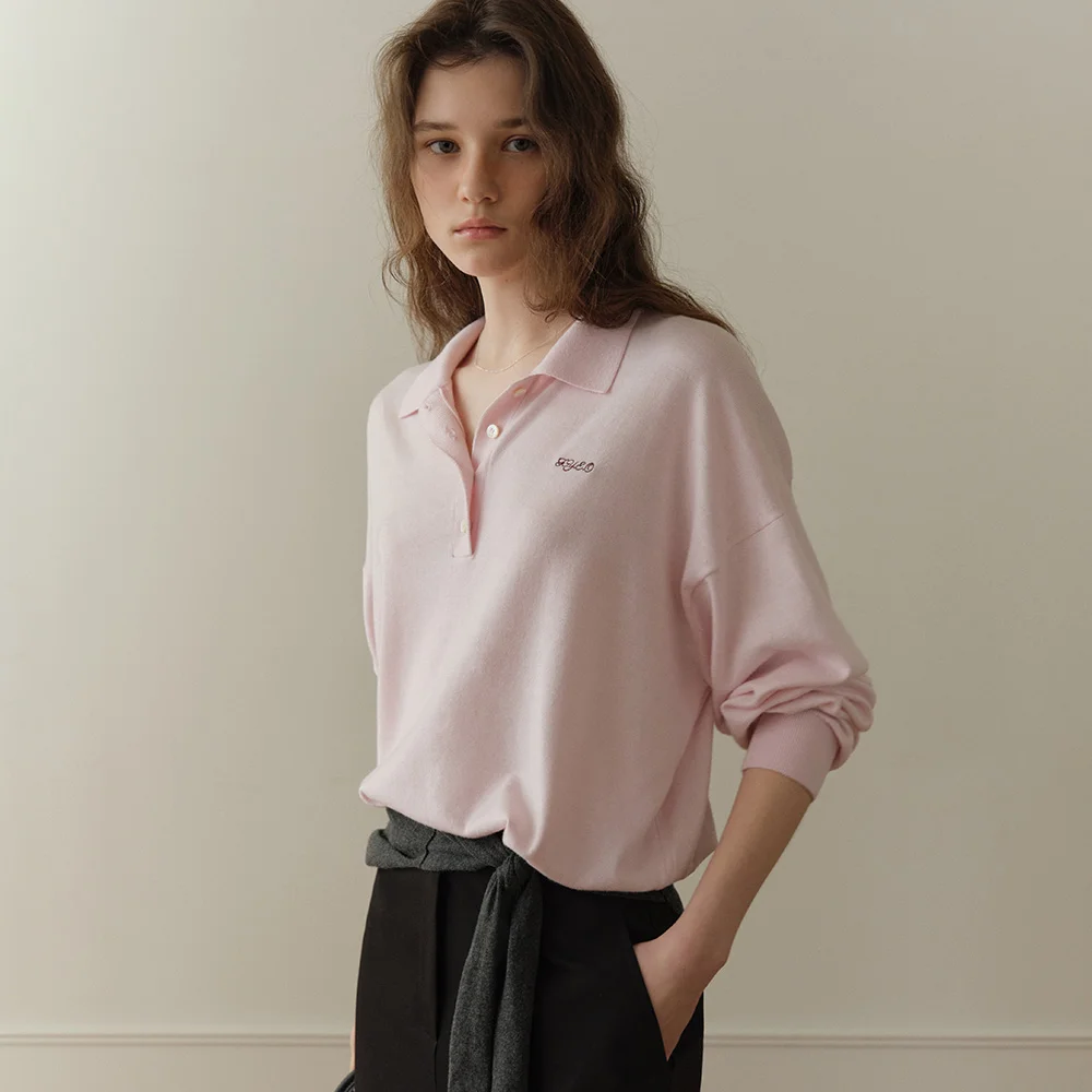 Aube Soft Collar Knit (Cotton Candy)