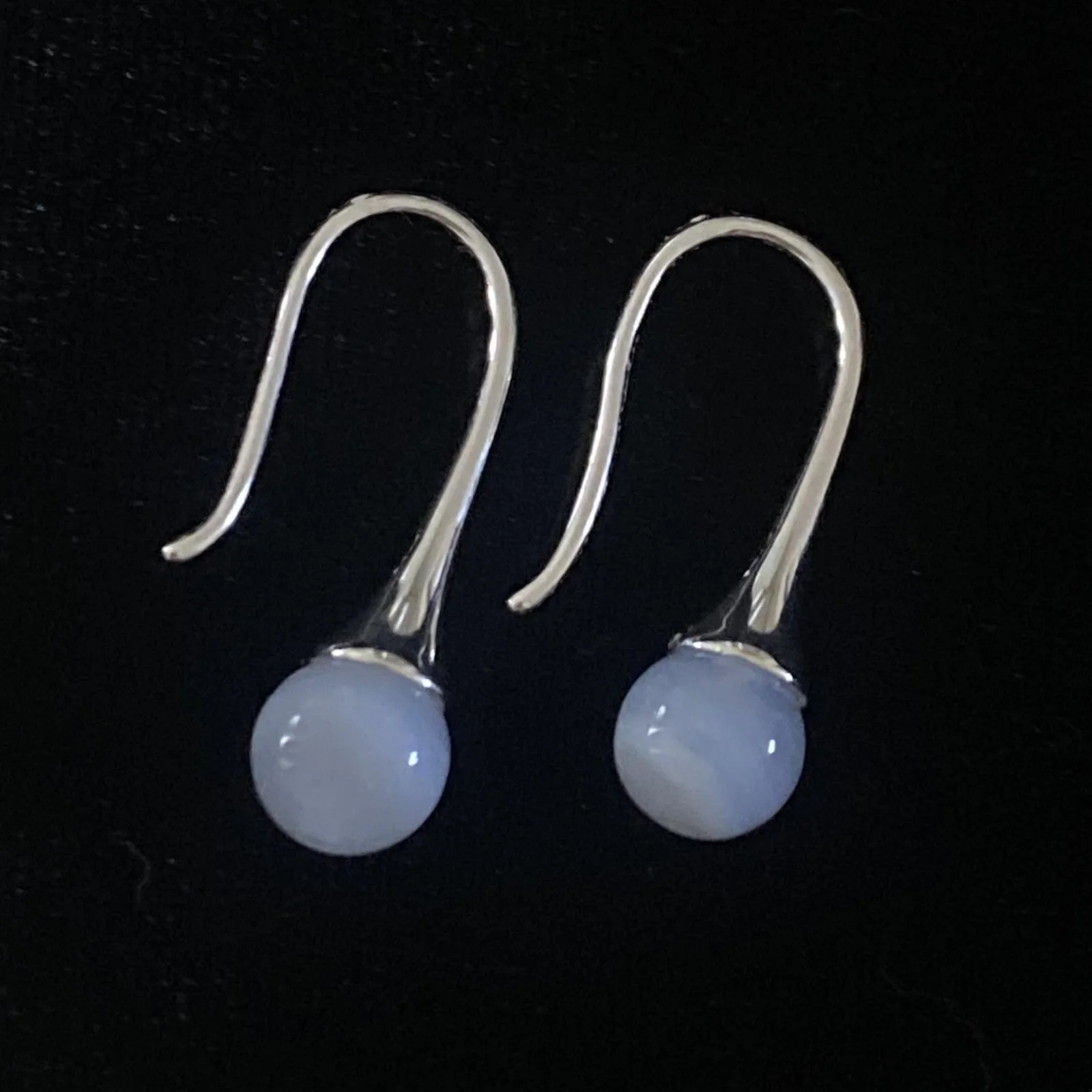 Chalcedony Hook Earrings