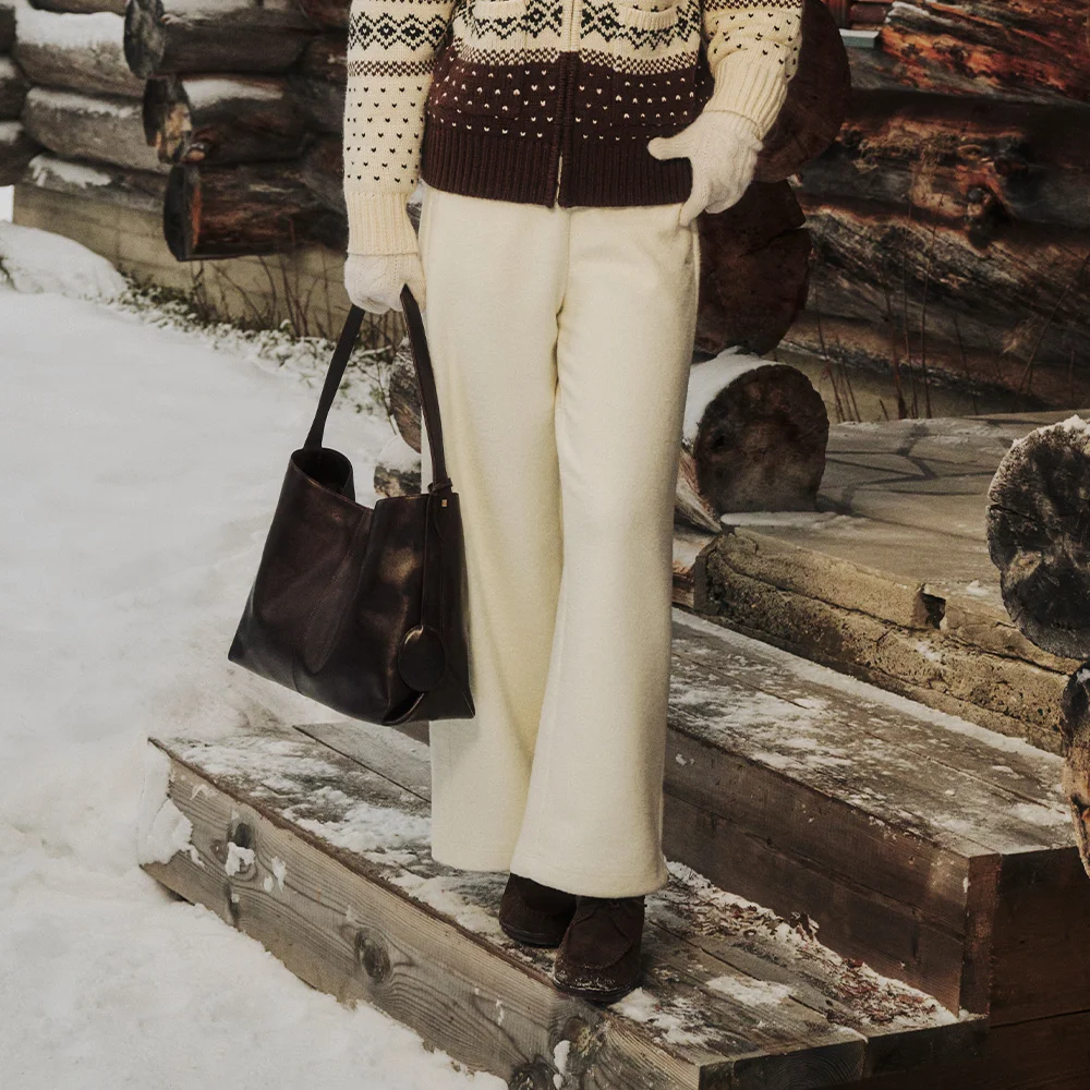 TOASTY WOOL PANTS (IVORY)