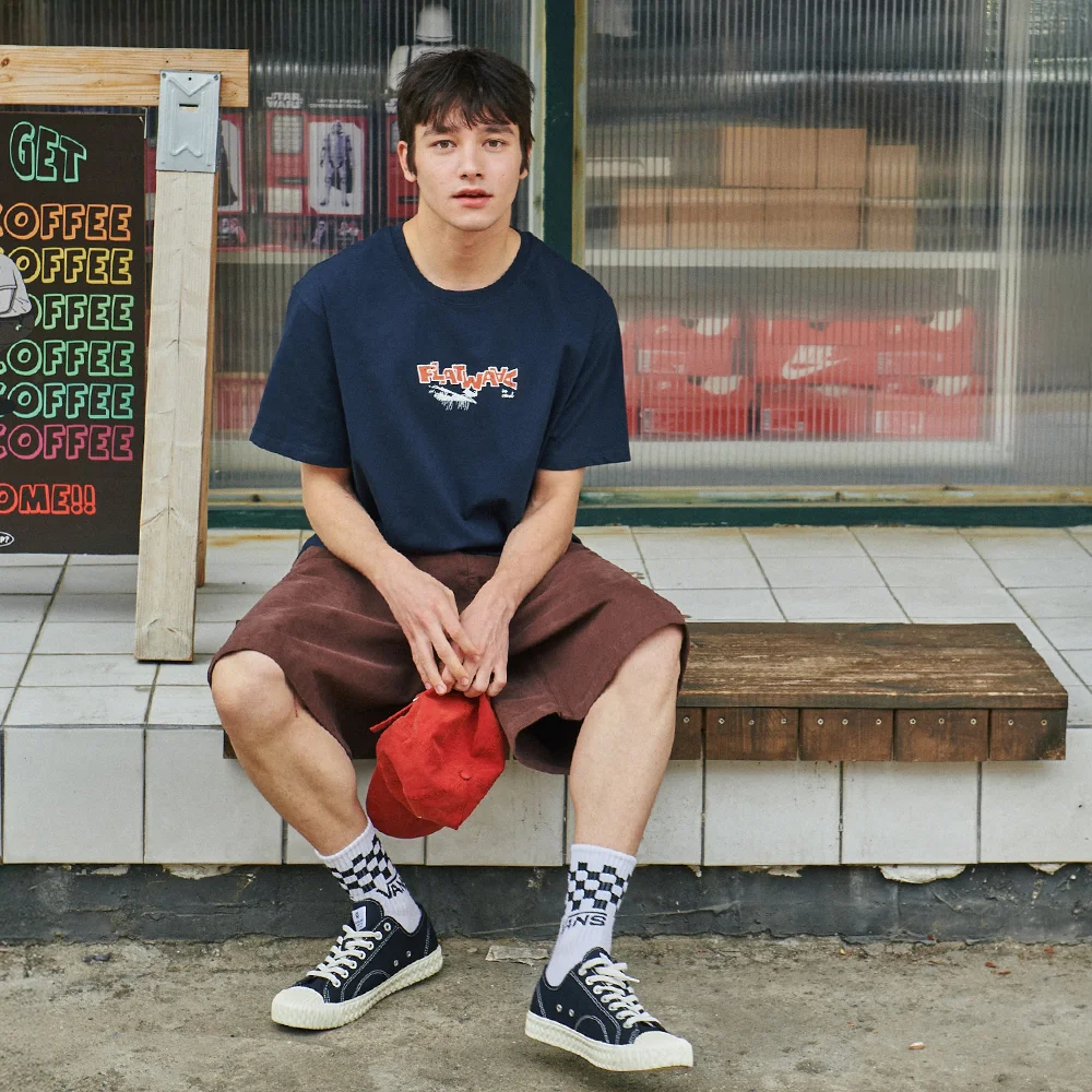 Wynd Print T-Shirts Navy