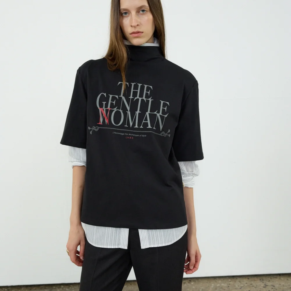THE GENTLE WOMAN T-SHIRT_BLACK