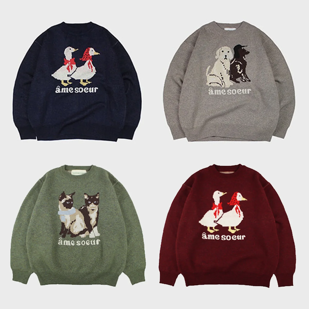 Animal knit(7color)