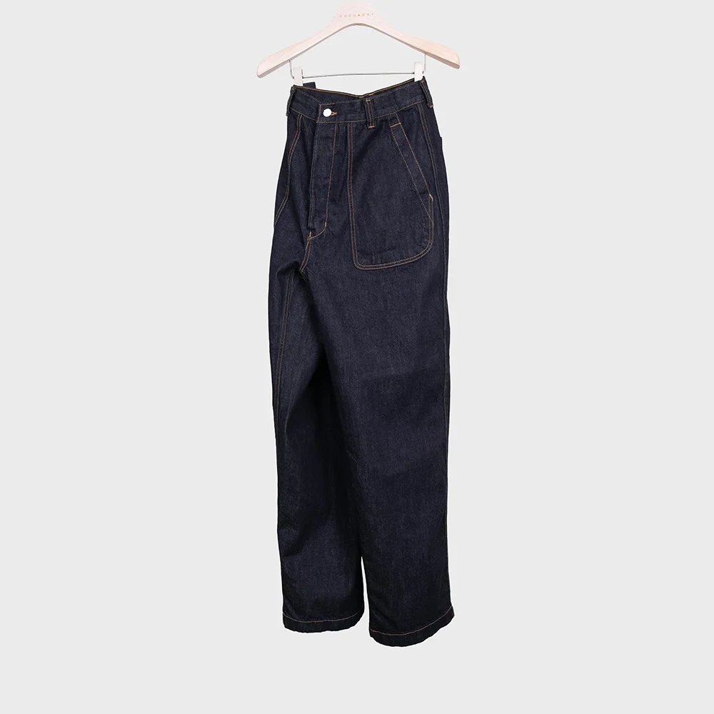 ONE WASH DENIM LAYER TROUSERS