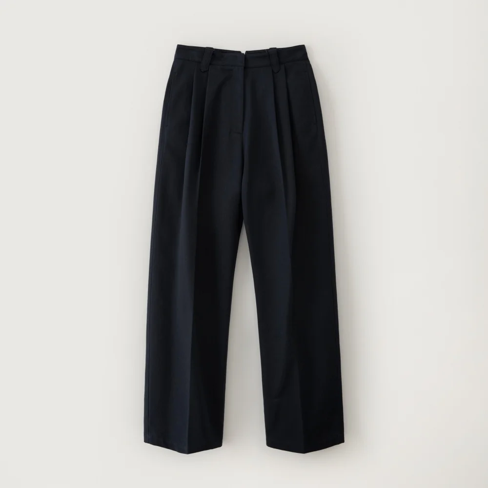 Harry 純棉 休閒卡其 褲子_Navy