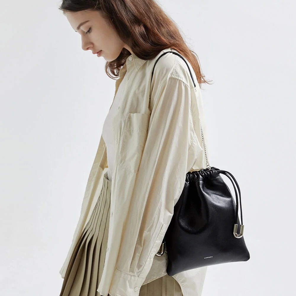 LUZIN MINI sheepskin shoulder bag 4 color