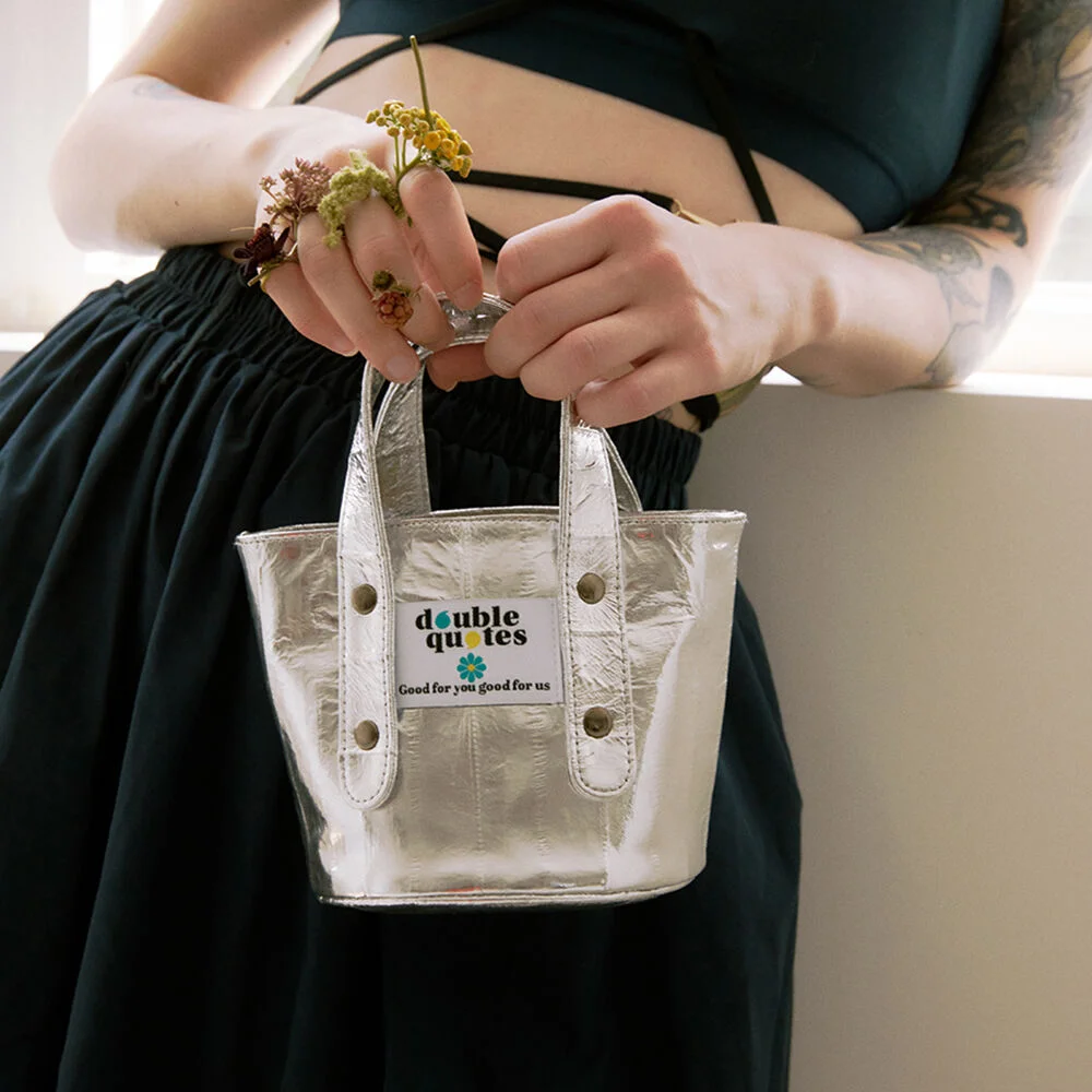 Muffin mini bag silver (Muffin 迷你 袋 銀色)