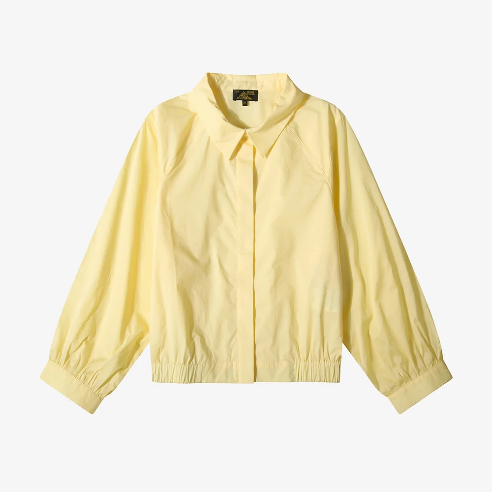 Cotton Crop shirt jumper_Yellow