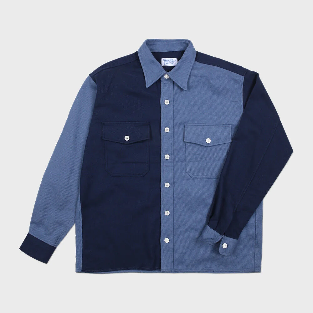 BBW FLANNEL COLOR BLOCK SHIRKET