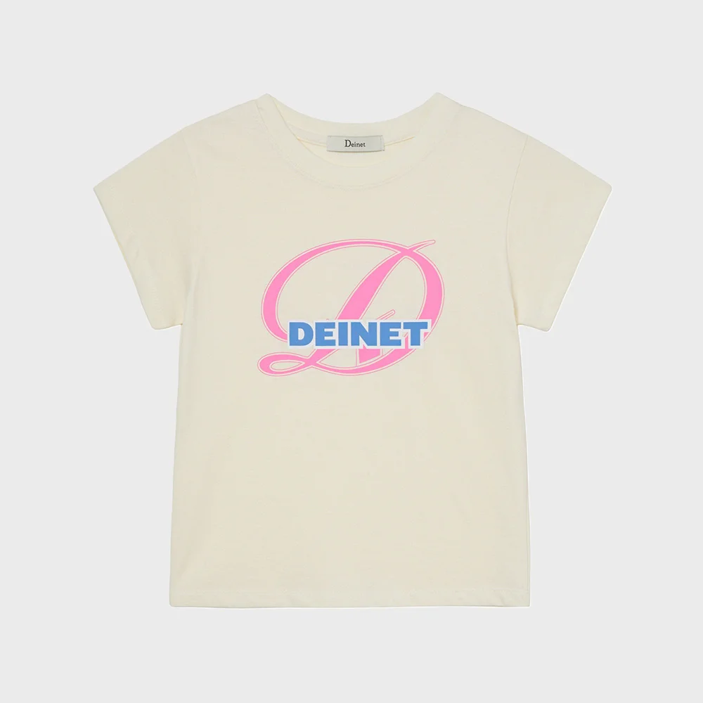 SIGNATURE LOGO SLIM T-SHIRT IN YELLOW
