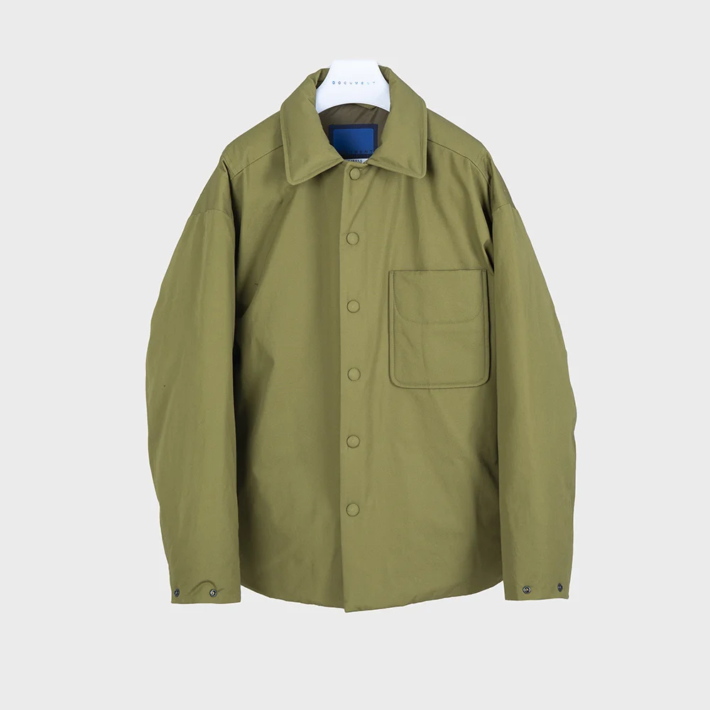GOOSEDOWN SHIRTING JACKET_OLIVE