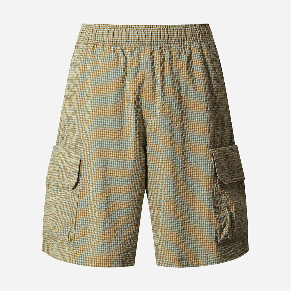 All Day Check 短褲(BROWN)
