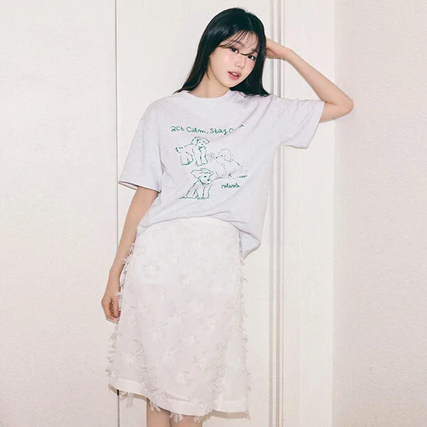 SHEER MIDI SKIRT WHITE