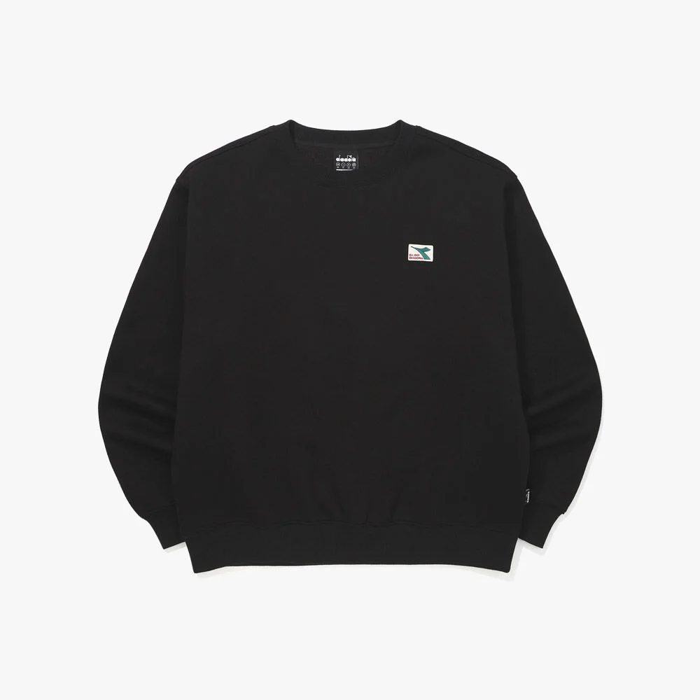 舒適 加絨 衛衣 BLACK