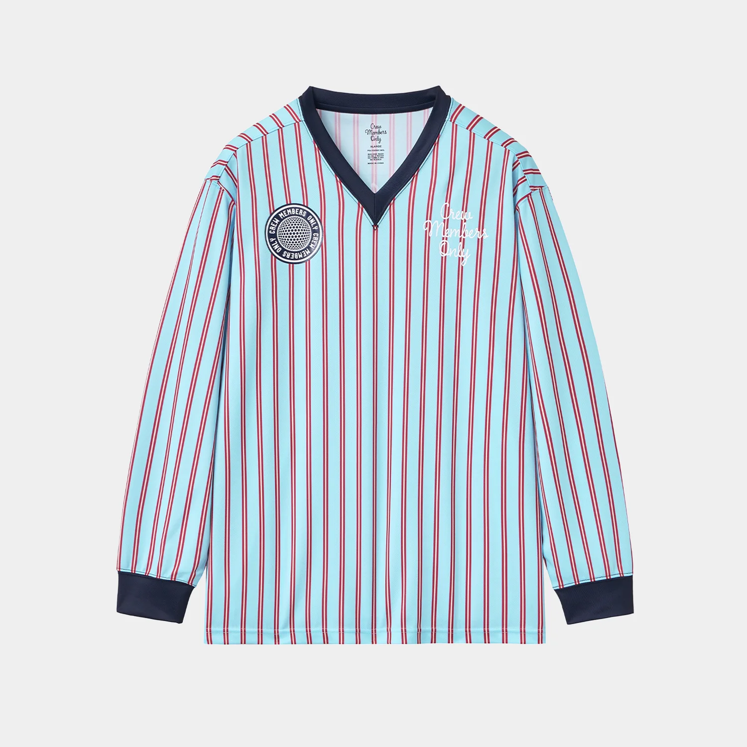 KICK OFF JERSEY STRIPE BLUE RED