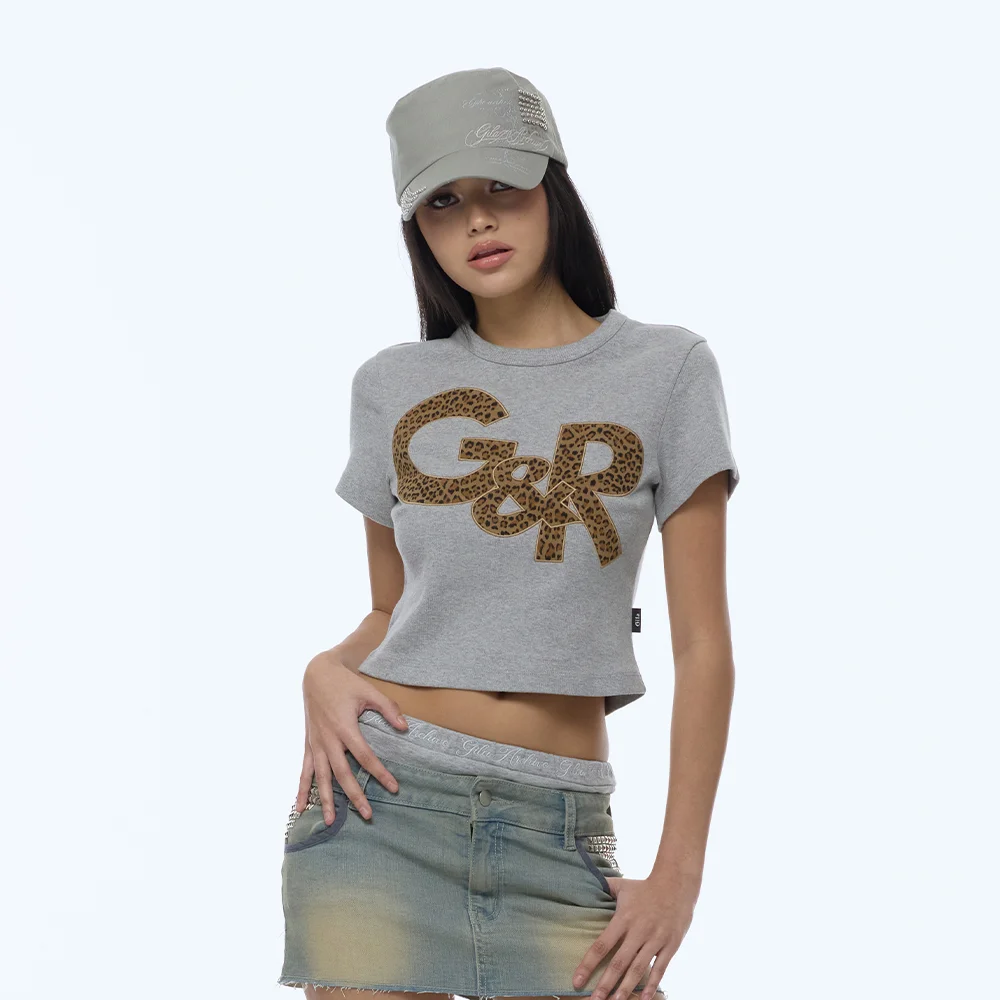 G&R LOGO CROP TOP_GREY