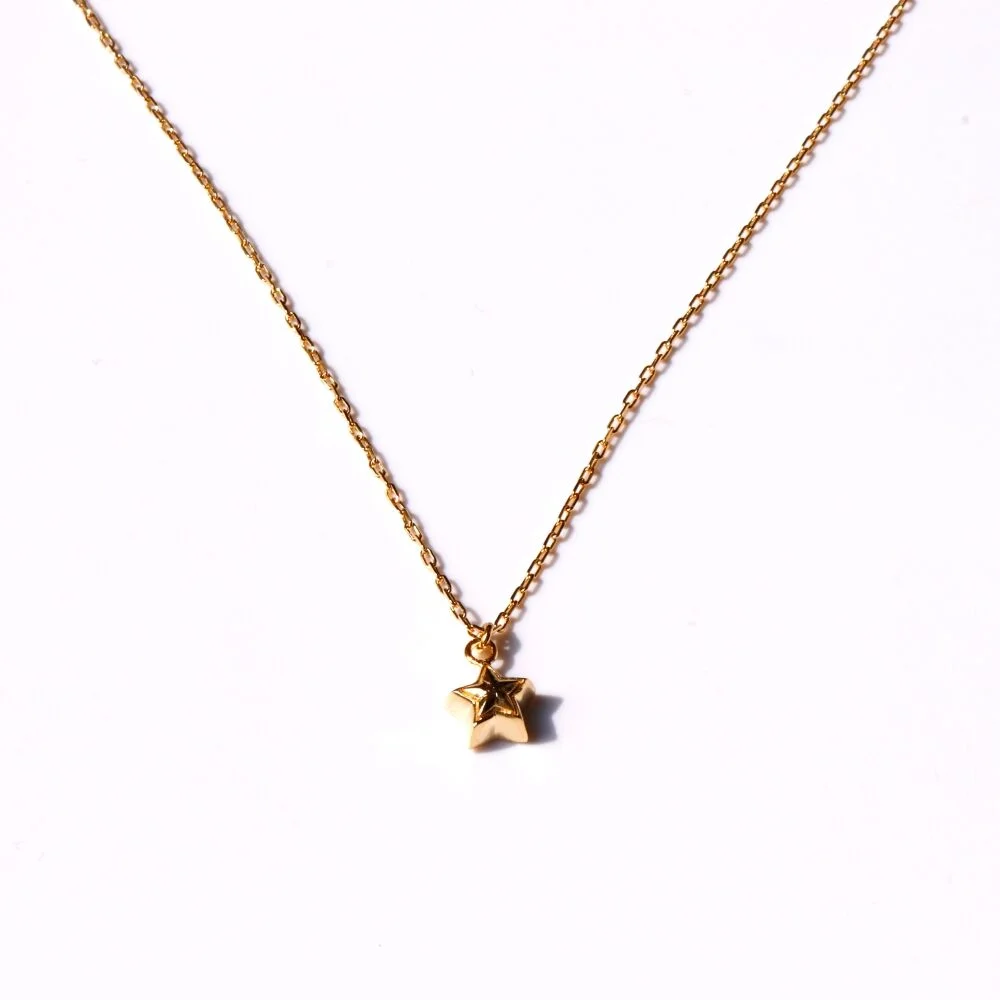 Mini star pendant simple Necklace 迷你 星星 吊飾 點綴 鏈條 頸鏈