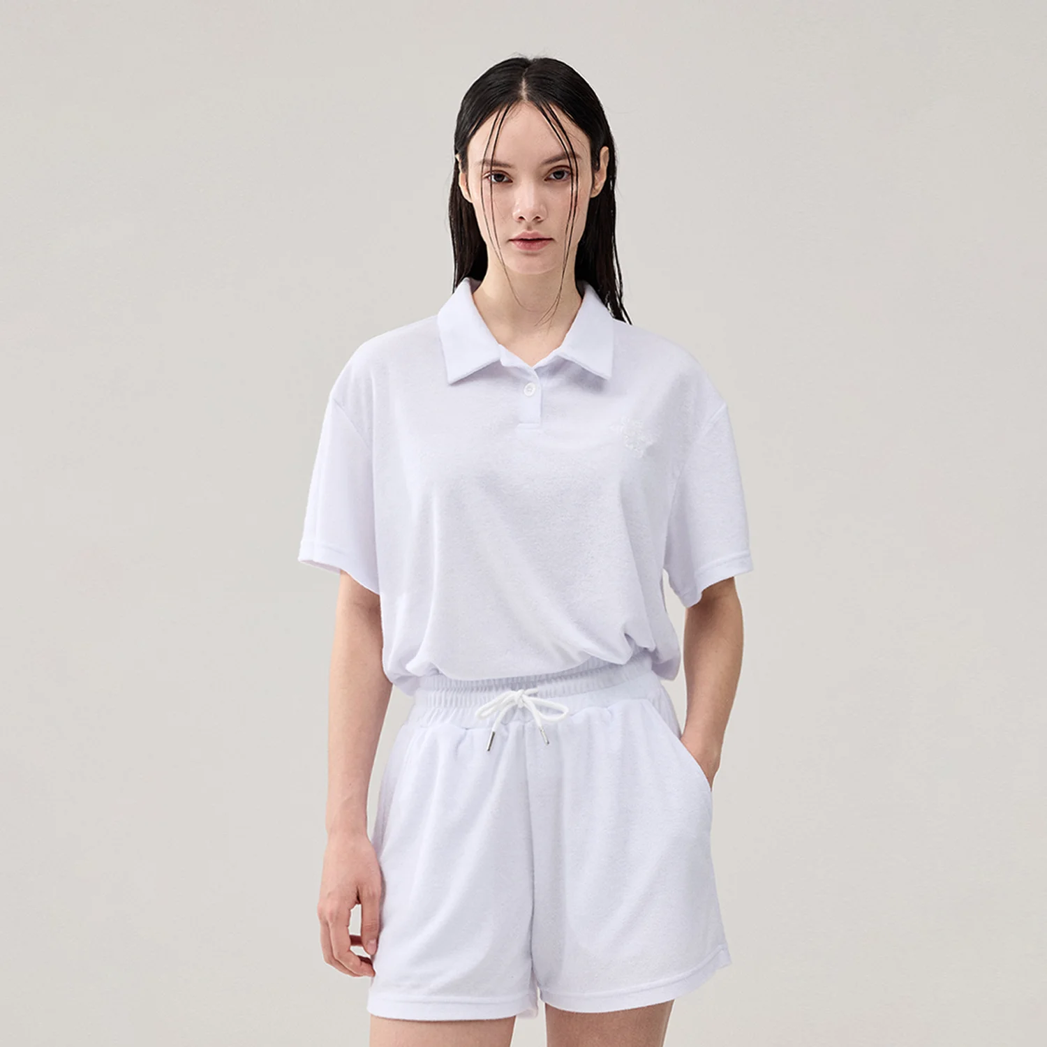 (W)ALLDAY TERRY SET UP WHITE