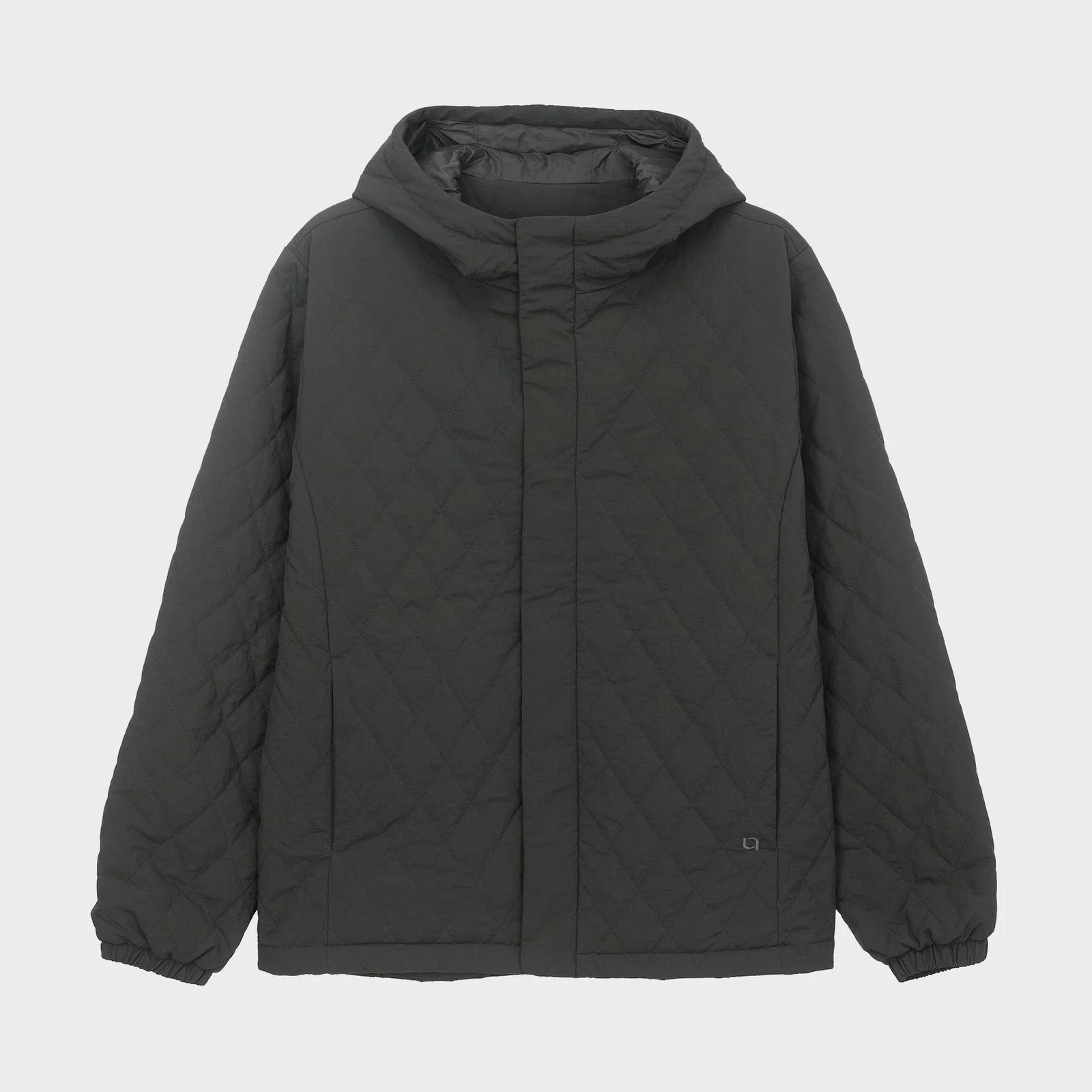 舒適 輕量 羽絨外套 連帽衫 外套 2 Charcoal Brown