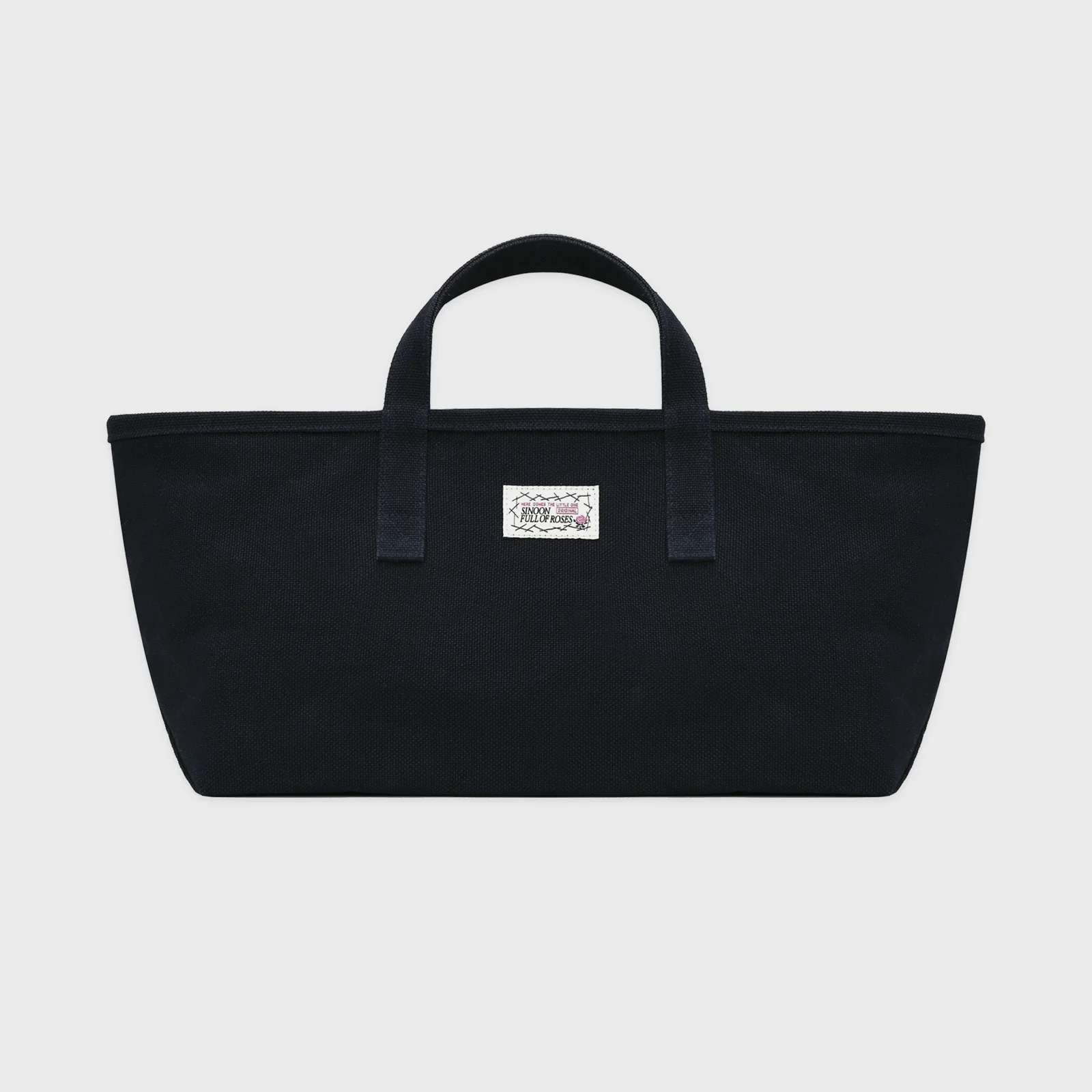Rose Label Point Tote Bag (Navy)