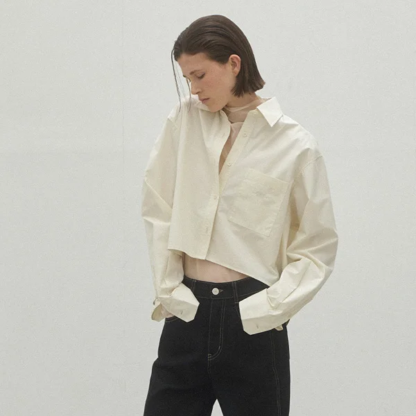 SELLY CROP SHIRT(BL-4255)