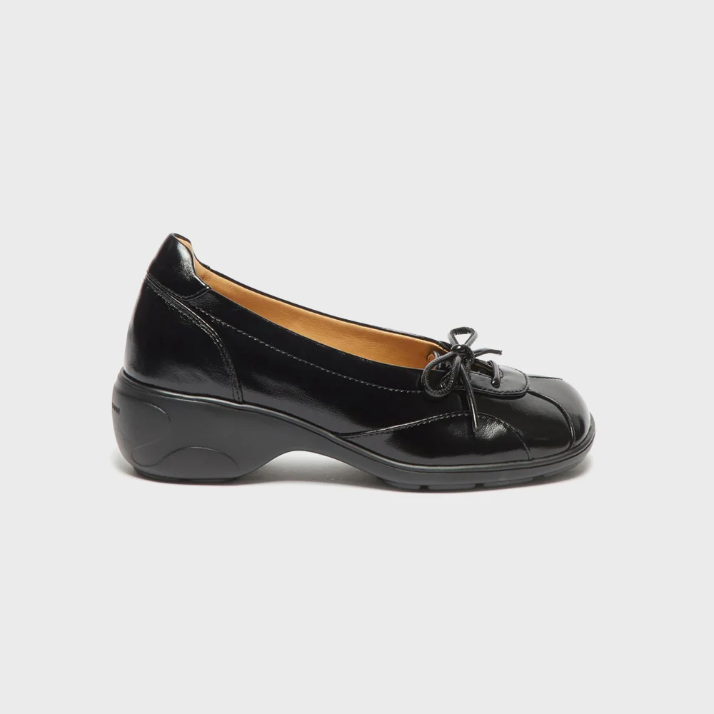 Wedge ribbon flats(black)_DG4DA26522BLK