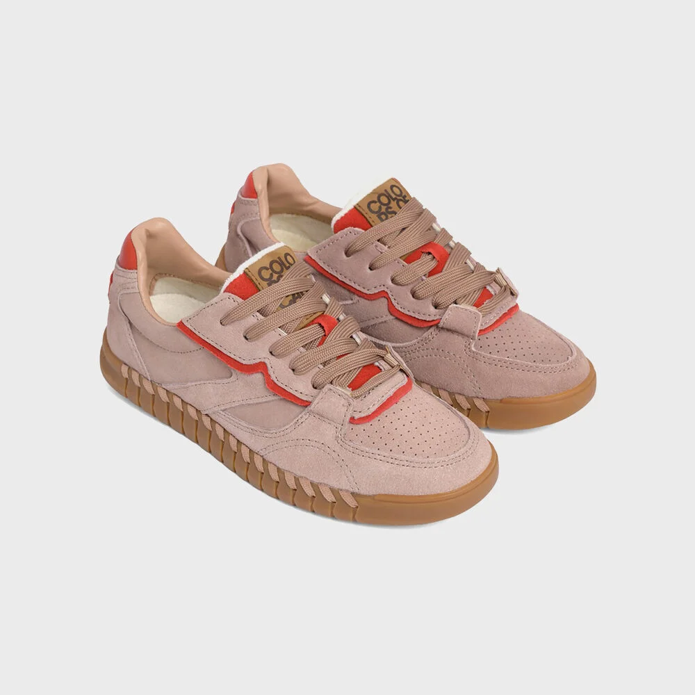 Colors of California Tahoe08 麂皮 運動鞋 - Mauve CDW1004FFZMAV