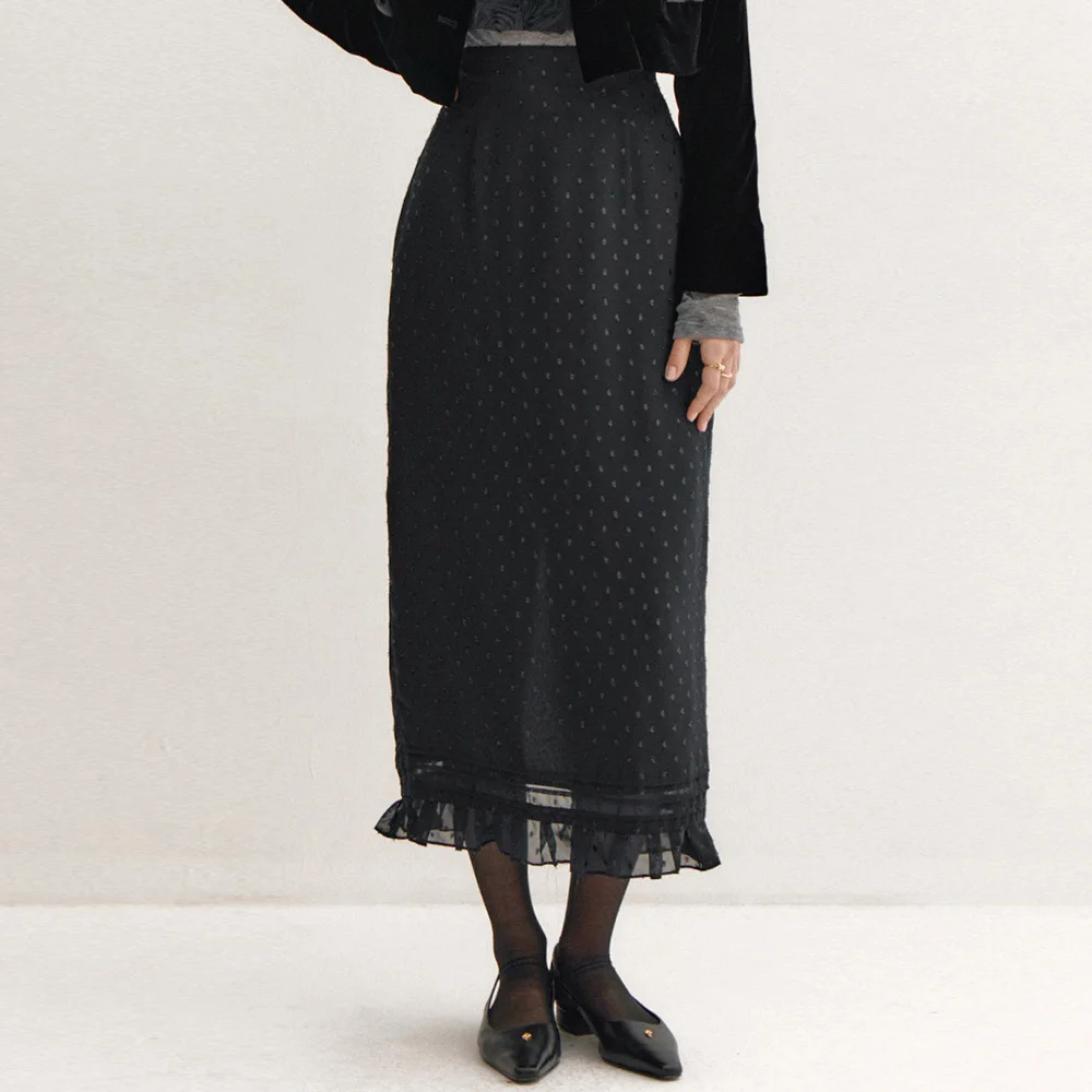 Cosmos Shiffon Skirt(3color)