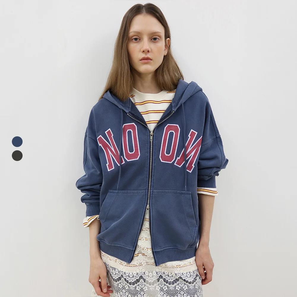 Pigment Noon Hoodie Zip-Up (2 Colors)