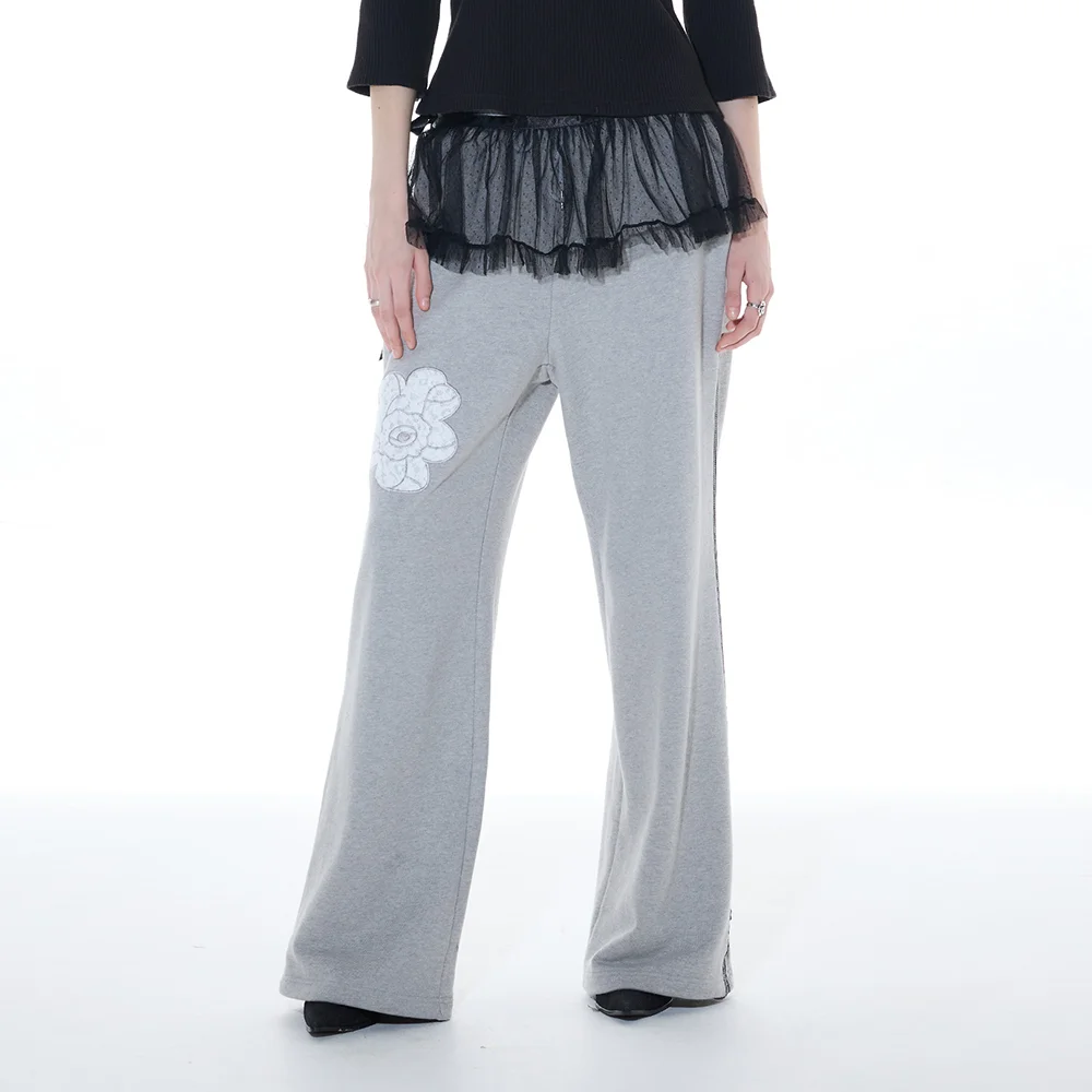 L14 ROSE TRACK PANTS (GRAY)