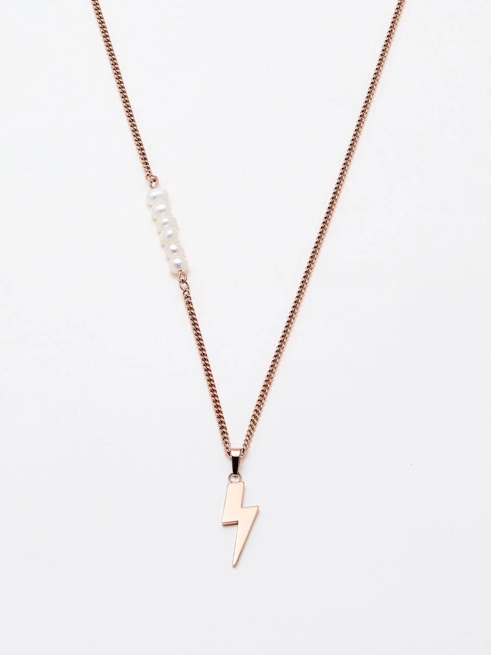 DUALITY LIGHTNING NECKLACE ROSE GOLD