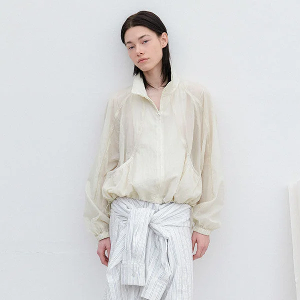 AN SHEER NYLON HIGH NECK JUMPER (JP-602)