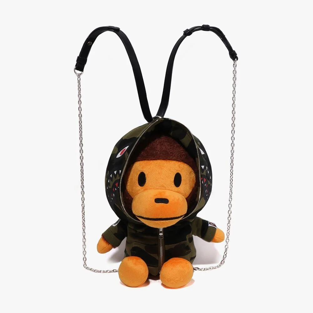 First 迷彩 嬰兒 Milo Plush 玩偶 背包 GREEN