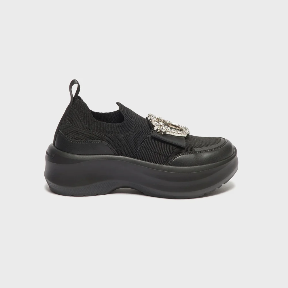 Crystal buckle sneakers(black)_DG4DA26519BLK