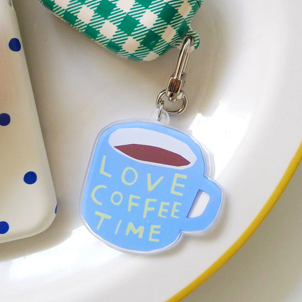 Love Coffee Time Keyring