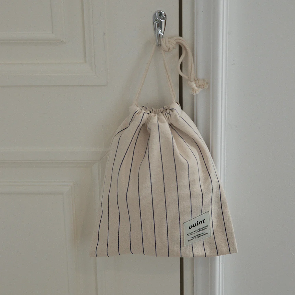 ouior basic string pouch_pencil navy