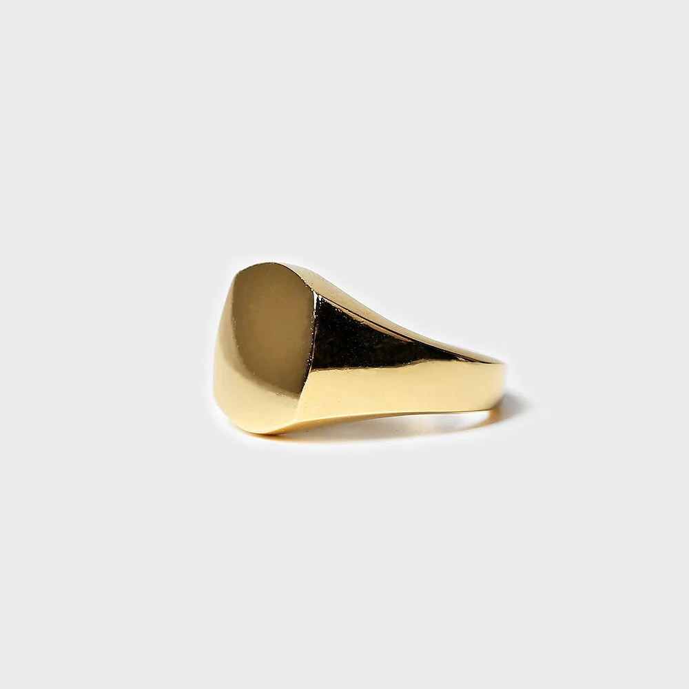 Gold ID Ring