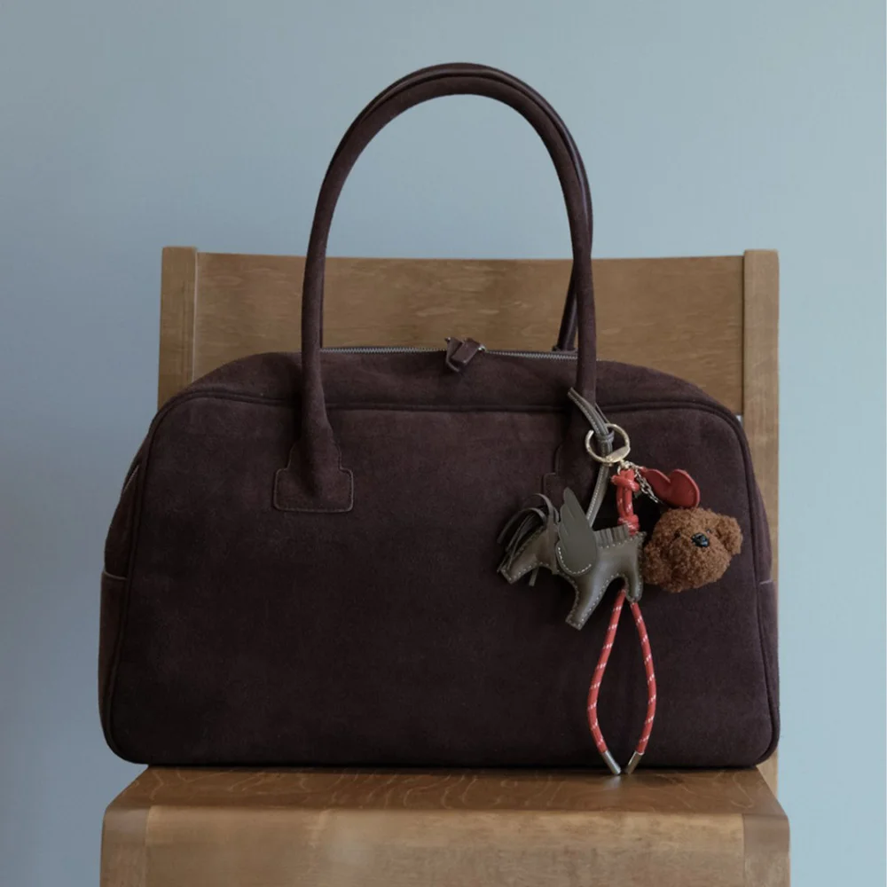 key BAG-suede brown