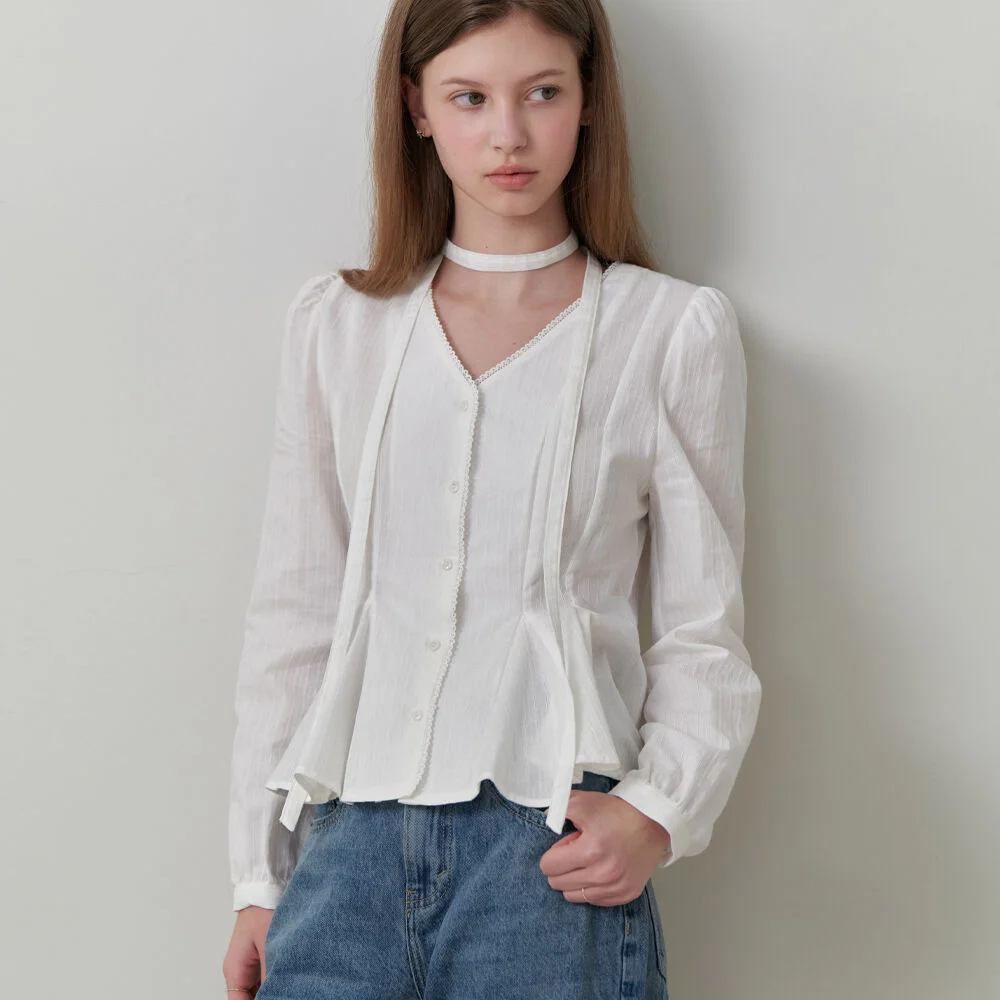 Parfait v blouse (white)