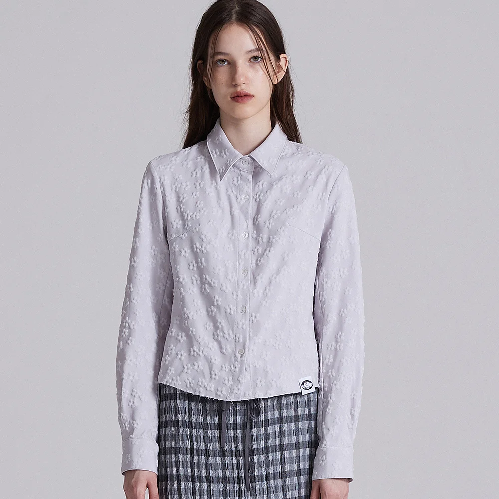 FLOWER SHIRT IN GREY