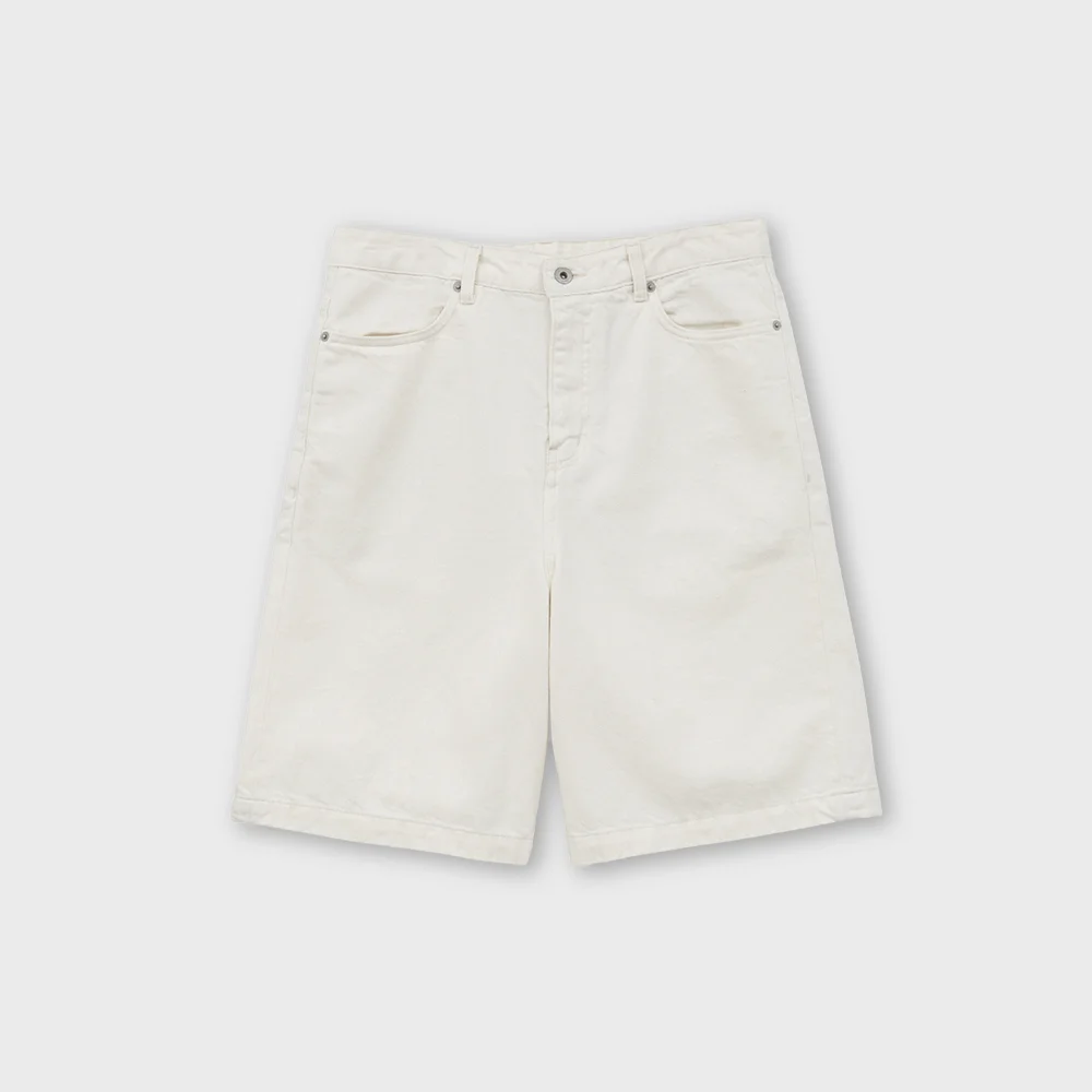 24SS Denim Shorts, Ecru