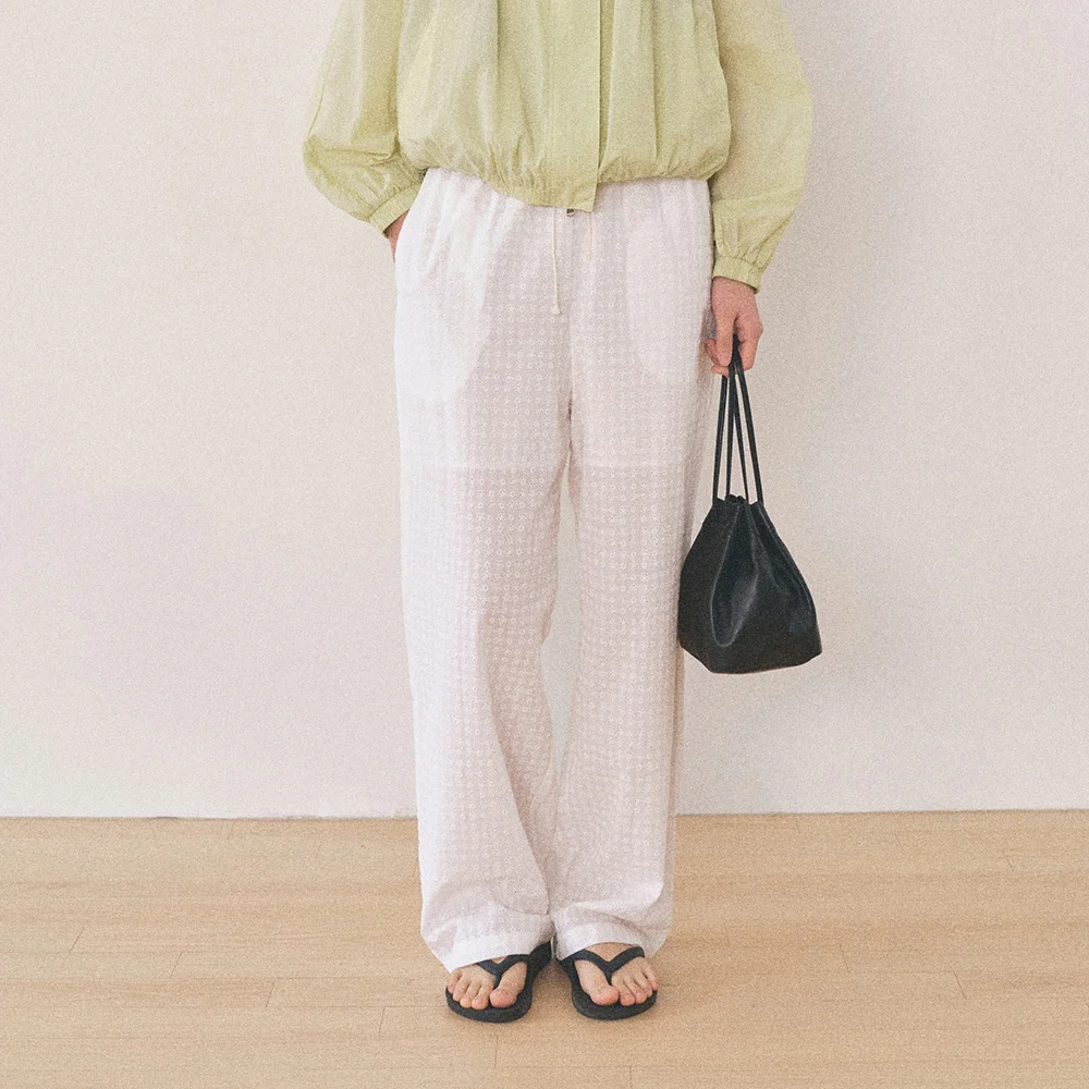 MONICA PUNCHING PANTS_WHITE